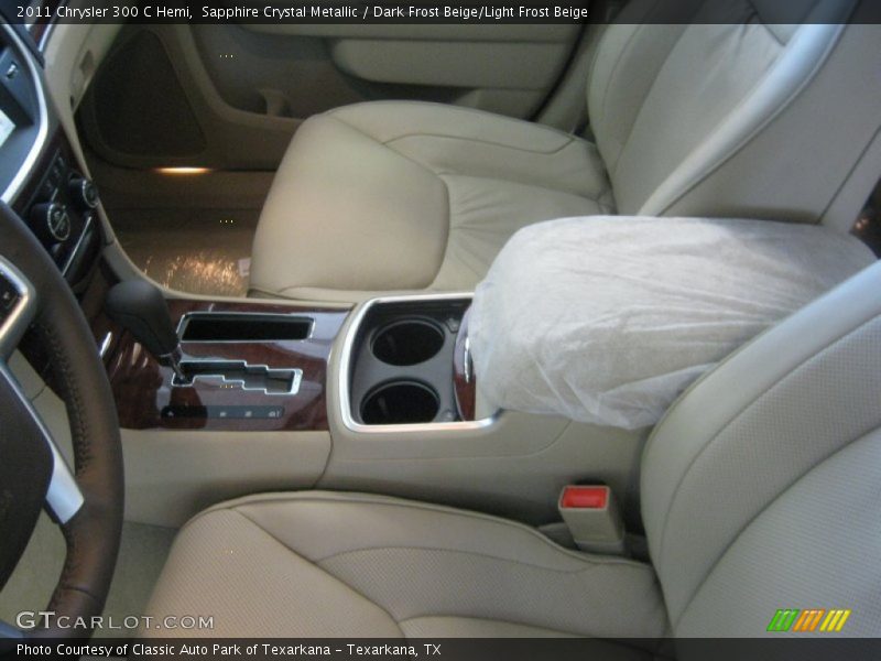 Sapphire Crystal Metallic / Dark Frost Beige/Light Frost Beige 2011 Chrysler 300 C Hemi
