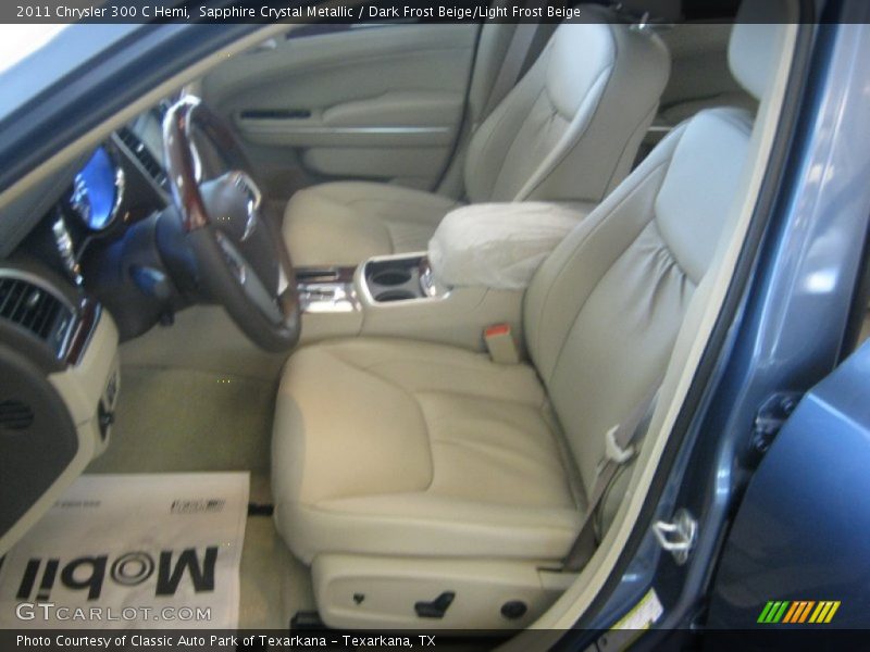 Sapphire Crystal Metallic / Dark Frost Beige/Light Frost Beige 2011 Chrysler 300 C Hemi