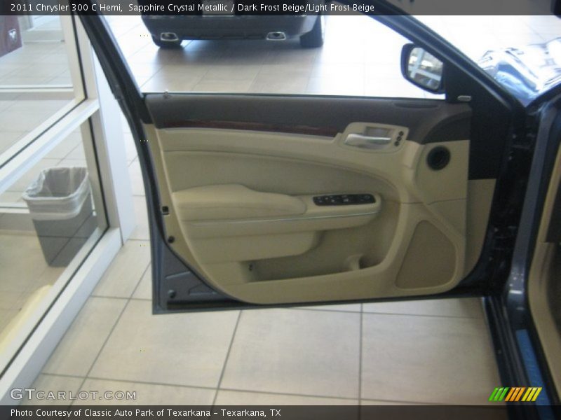 Sapphire Crystal Metallic / Dark Frost Beige/Light Frost Beige 2011 Chrysler 300 C Hemi