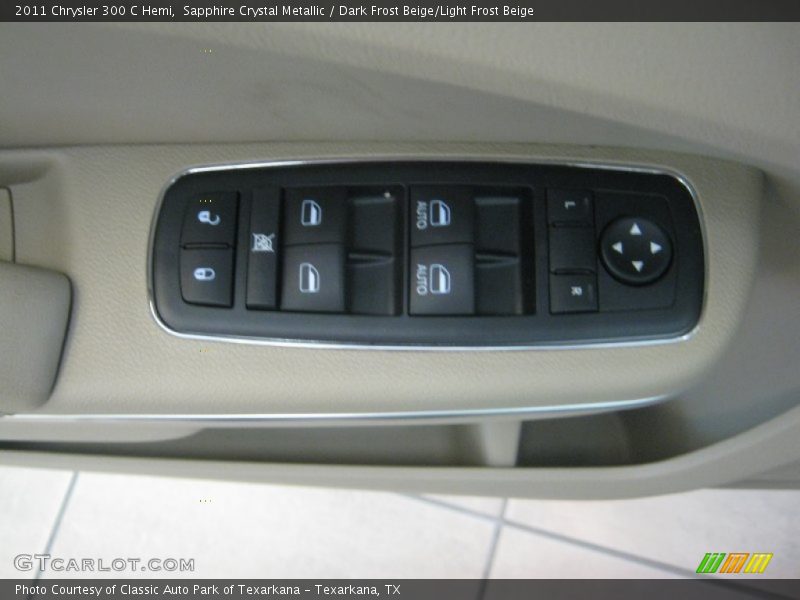 Sapphire Crystal Metallic / Dark Frost Beige/Light Frost Beige 2011 Chrysler 300 C Hemi