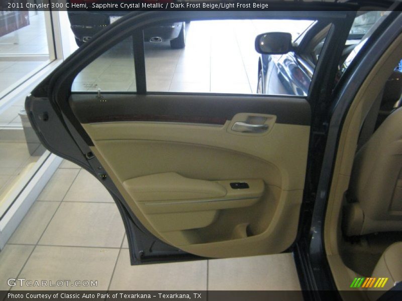Sapphire Crystal Metallic / Dark Frost Beige/Light Frost Beige 2011 Chrysler 300 C Hemi