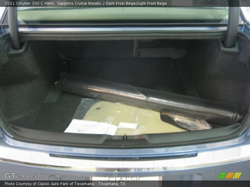 Sapphire Crystal Metallic / Dark Frost Beige/Light Frost Beige 2011 Chrysler 300 C Hemi