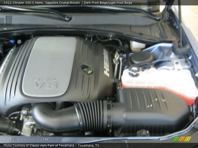 Sapphire Crystal Metallic / Dark Frost Beige/Light Frost Beige 2011 Chrysler 300 C Hemi