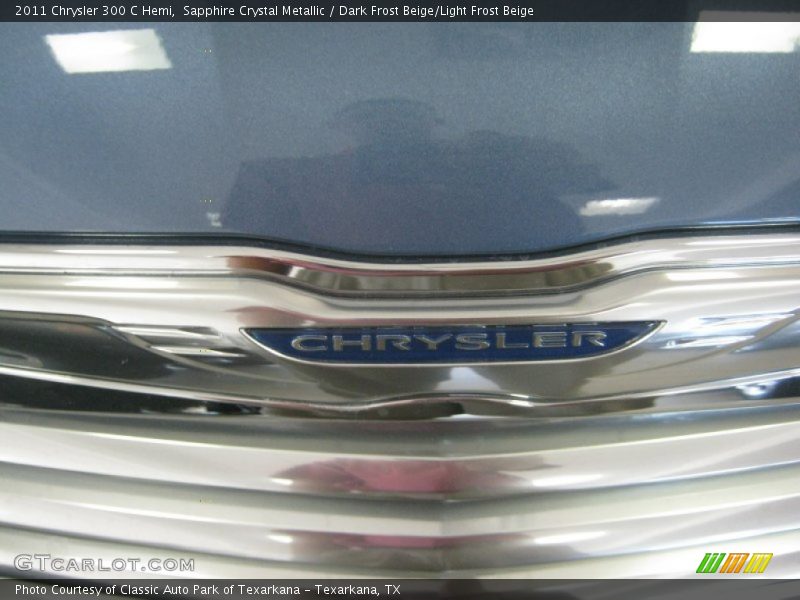 Sapphire Crystal Metallic / Dark Frost Beige/Light Frost Beige 2011 Chrysler 300 C Hemi