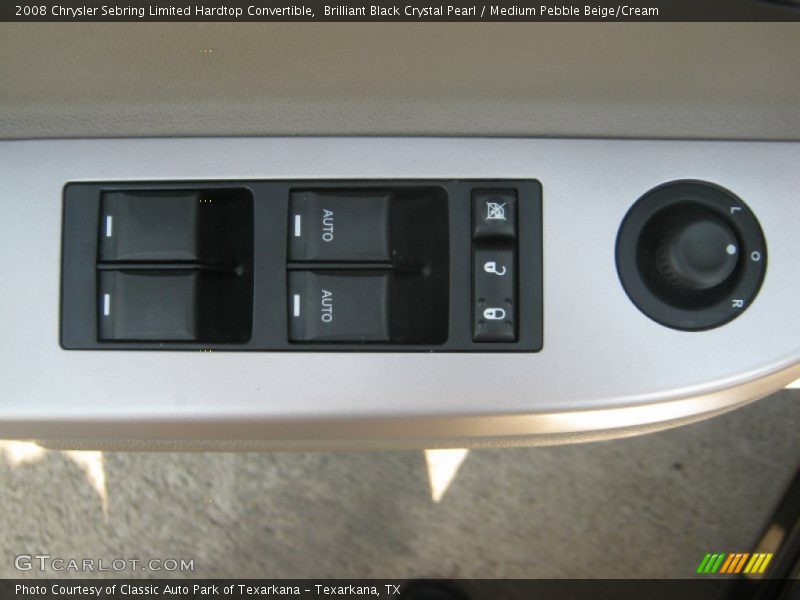 Brilliant Black Crystal Pearl / Medium Pebble Beige/Cream 2008 Chrysler Sebring Limited Hardtop Convertible