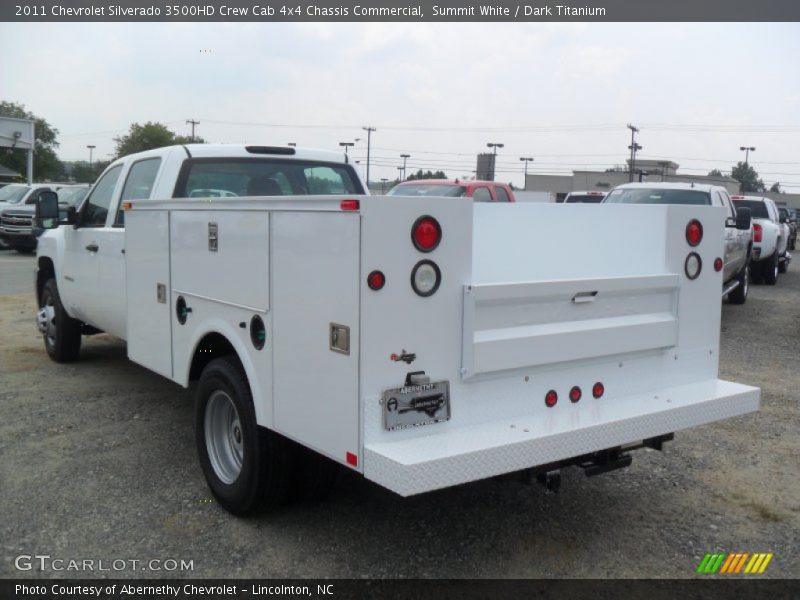 Summit White / Dark Titanium 2011 Chevrolet Silverado 3500HD Crew Cab 4x4 Chassis Commercial