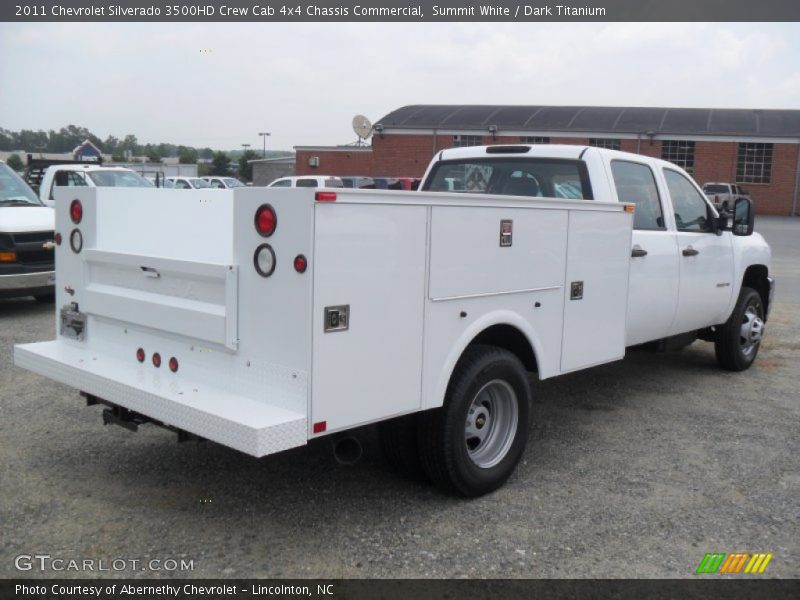  2011 Silverado 3500HD Crew Cab 4x4 Chassis Commercial Summit White