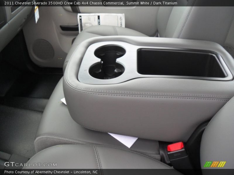 Summit White / Dark Titanium 2011 Chevrolet Silverado 3500HD Crew Cab 4x4 Chassis Commercial
