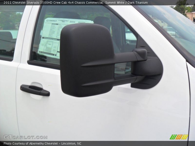 Summit White / Dark Titanium 2011 Chevrolet Silverado 3500HD Crew Cab 4x4 Chassis Commercial