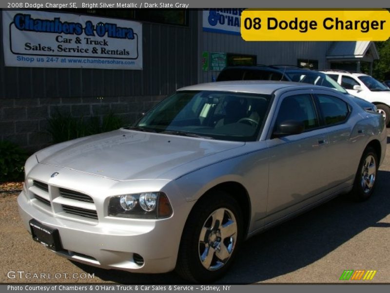 Bright Silver Metallic / Dark Slate Gray 2008 Dodge Charger SE