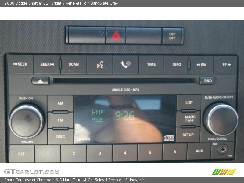 Controls of 2008 Charger SE