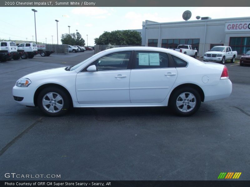 Summit White / Ebony 2010 Chevrolet Impala LT