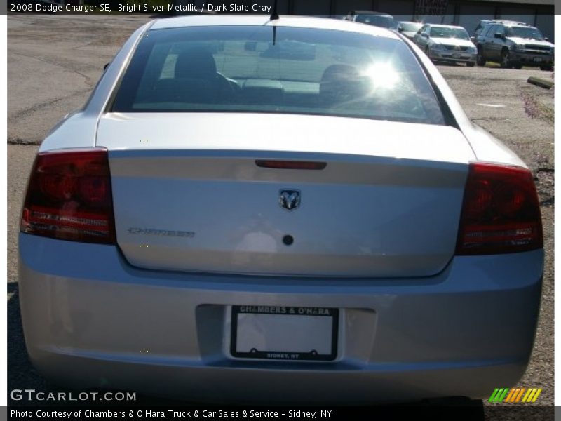 Bright Silver Metallic / Dark Slate Gray 2008 Dodge Charger SE