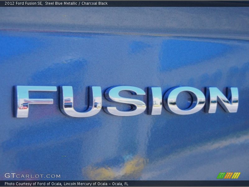 Steel Blue Metallic / Charcoal Black 2012 Ford Fusion SE