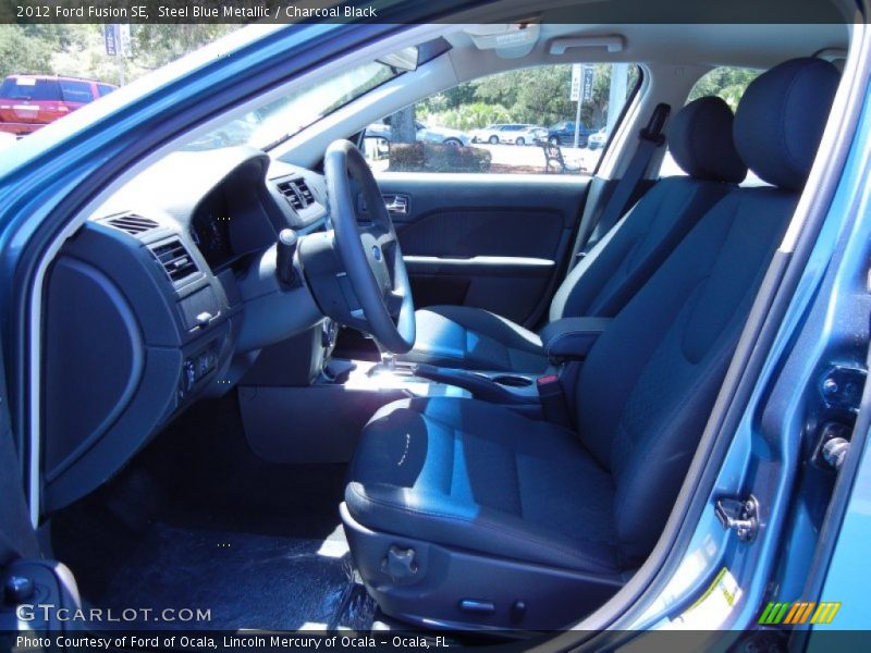Steel Blue Metallic / Charcoal Black 2012 Ford Fusion SE