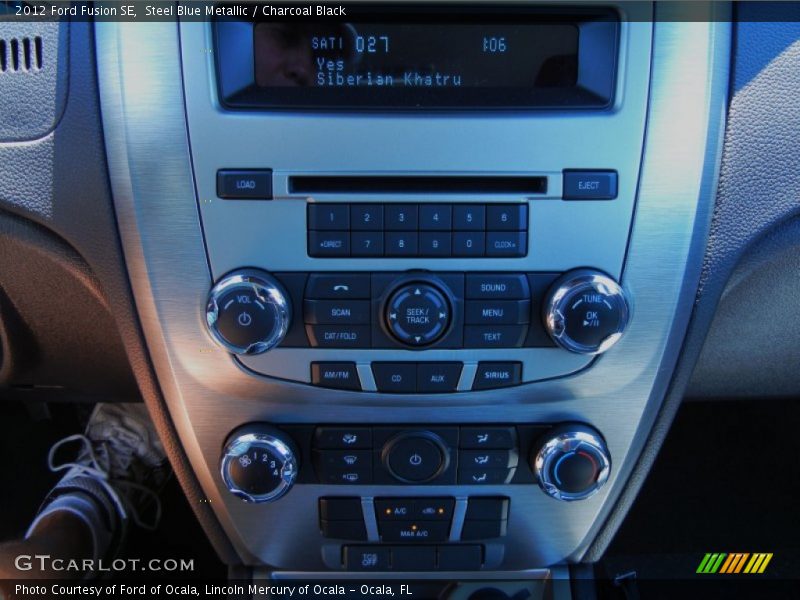 Steel Blue Metallic / Charcoal Black 2012 Ford Fusion SE
