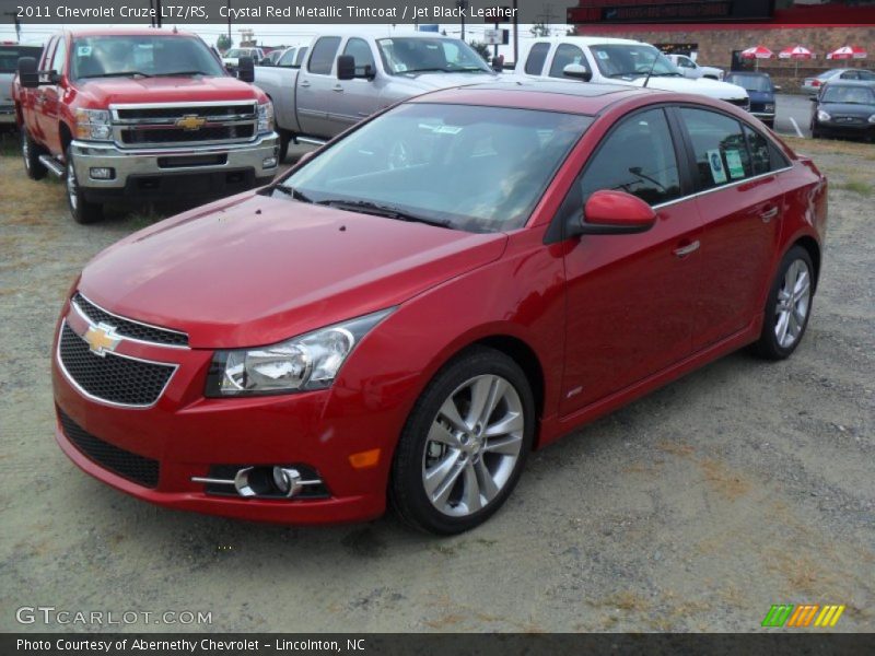 Crystal Red Metallic Tintcoat / Jet Black Leather 2011 Chevrolet Cruze LTZ/RS
