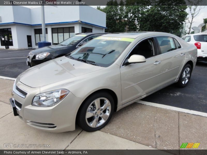 Gold Mist Metallic / Ebony 2011 Chevrolet Malibu LT