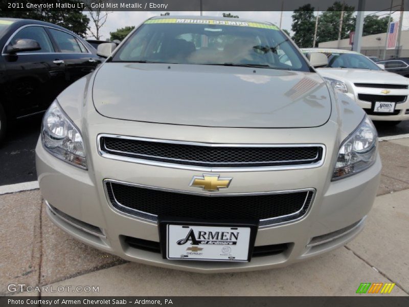 Gold Mist Metallic / Ebony 2011 Chevrolet Malibu LT