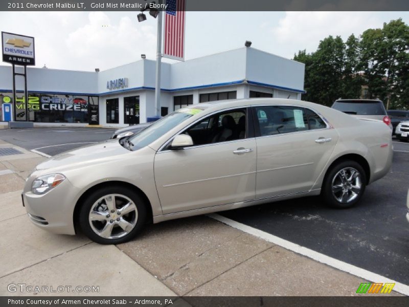 Gold Mist Metallic / Ebony 2011 Chevrolet Malibu LT
