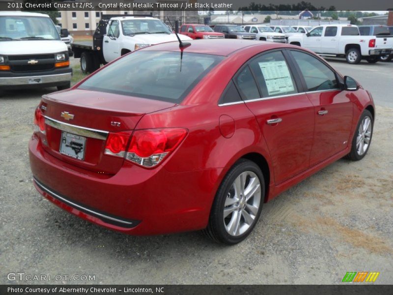 Crystal Red Metallic Tintcoat / Jet Black Leather 2011 Chevrolet Cruze LTZ/RS