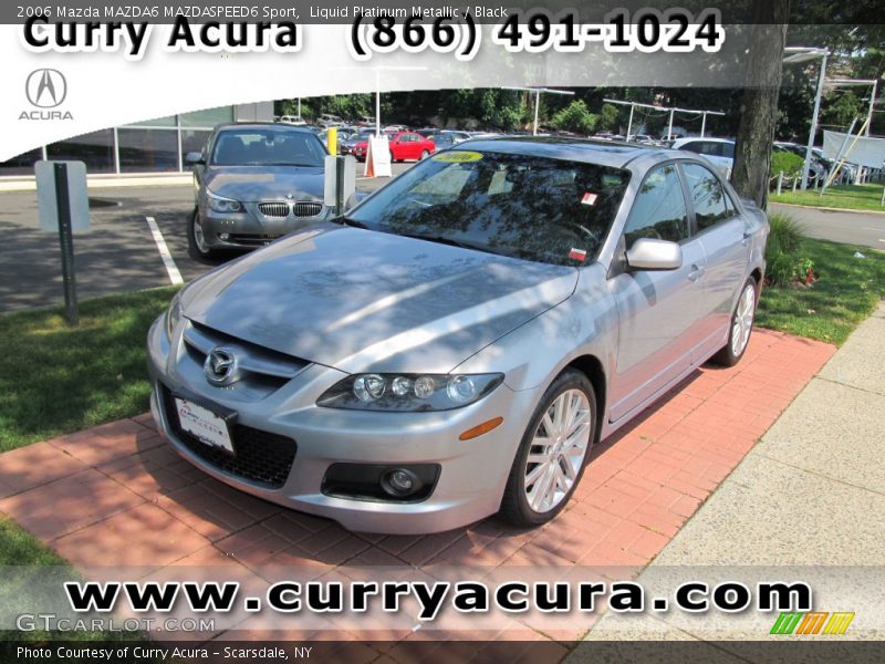 Liquid Platinum Metallic / Black 2006 Mazda MAZDA6 MAZDASPEED6 Sport