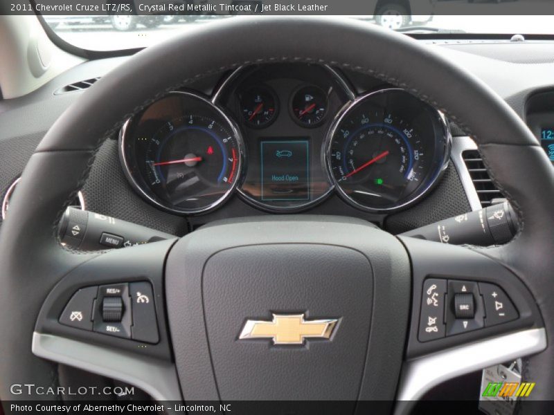 Crystal Red Metallic Tintcoat / Jet Black Leather 2011 Chevrolet Cruze LTZ/RS