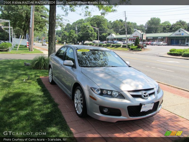 Liquid Platinum Metallic / Black 2006 Mazda MAZDA6 MAZDASPEED6 Sport
