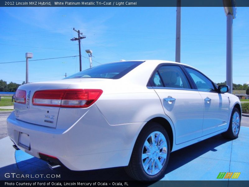 White Platinum Metallic Tri-Coat / Light Camel 2012 Lincoln MKZ Hybrid