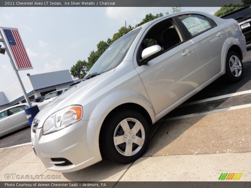 Ice Silver Metallic / Charcoal 2011 Chevrolet Aveo LT Sedan