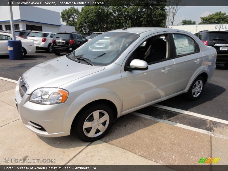 Ice Silver Metallic / Charcoal 2011 Chevrolet Aveo LT Sedan