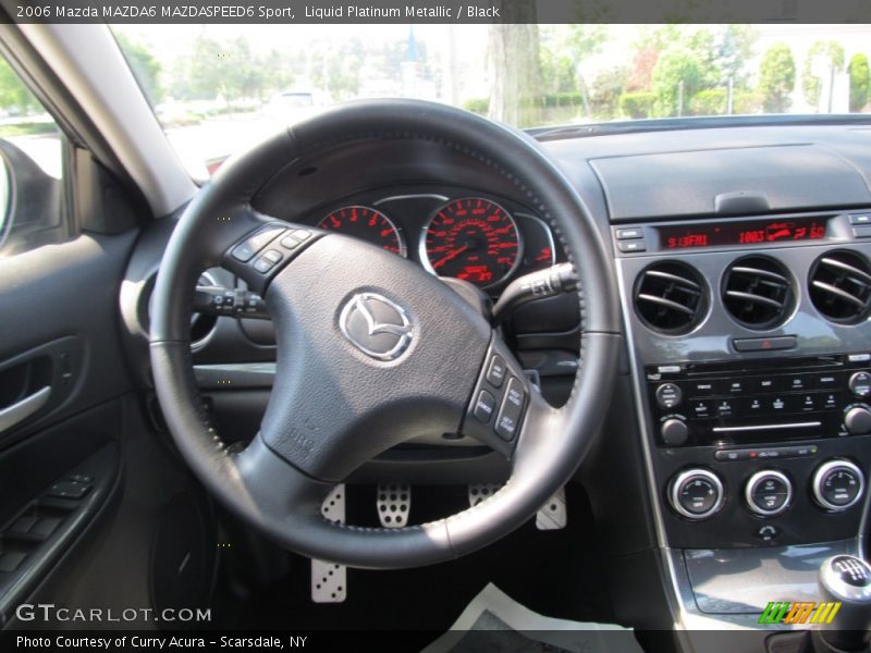 Liquid Platinum Metallic / Black 2006 Mazda MAZDA6 MAZDASPEED6 Sport