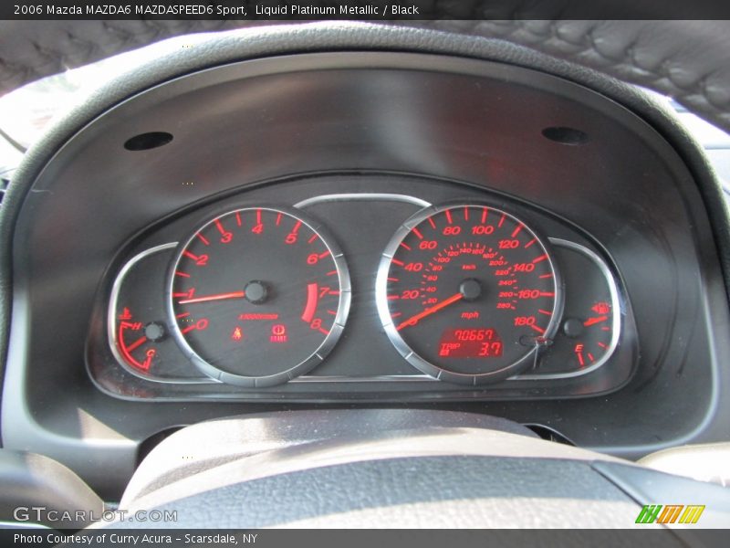 Liquid Platinum Metallic / Black 2006 Mazda MAZDA6 MAZDASPEED6 Sport