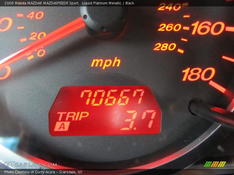 Liquid Platinum Metallic / Black 2006 Mazda MAZDA6 MAZDASPEED6 Sport