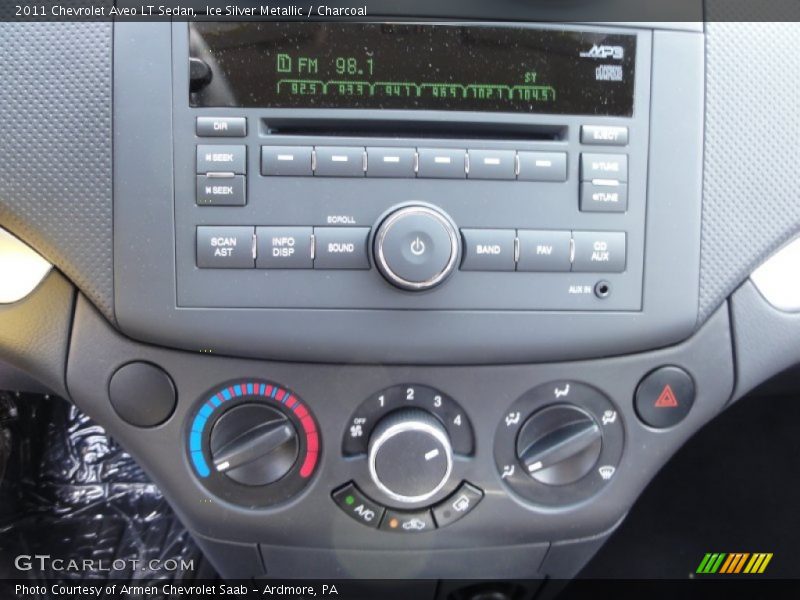 Ice Silver Metallic / Charcoal 2011 Chevrolet Aveo LT Sedan