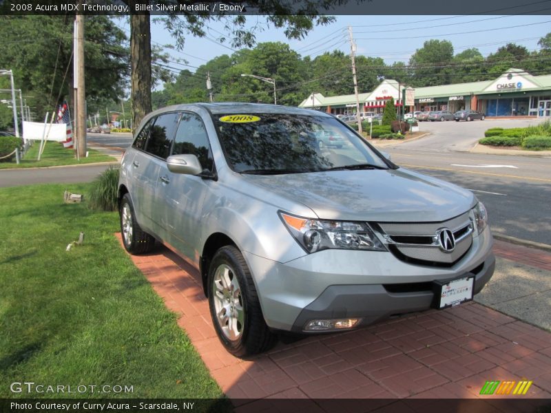 Billet Silver Metallic / Ebony 2008 Acura MDX Technology