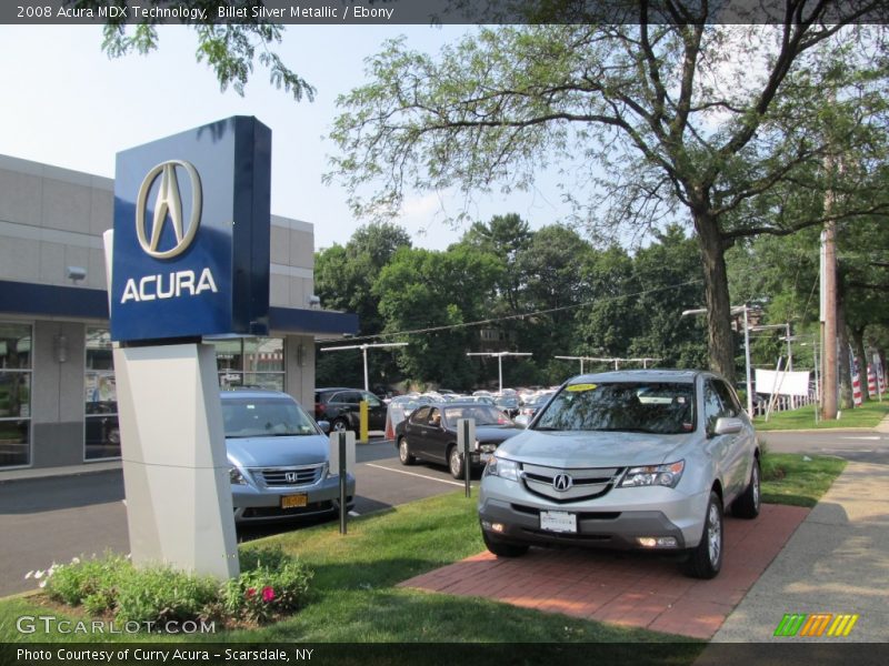 Billet Silver Metallic / Ebony 2008 Acura MDX Technology