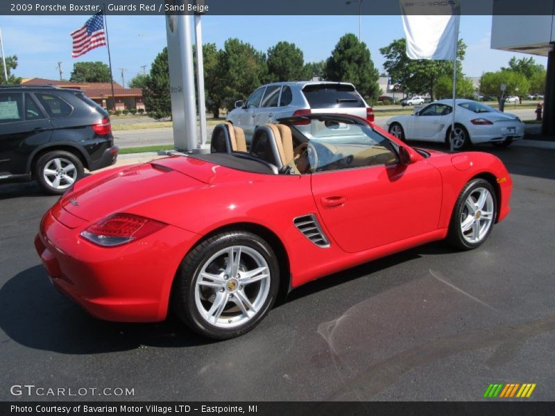 Guards Red / Sand Beige 2009 Porsche Boxster