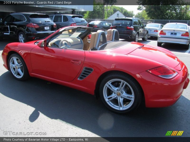 Guards Red / Sand Beige 2009 Porsche Boxster