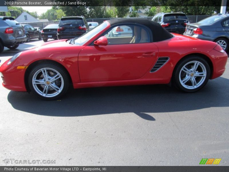 Guards Red / Sand Beige 2009 Porsche Boxster