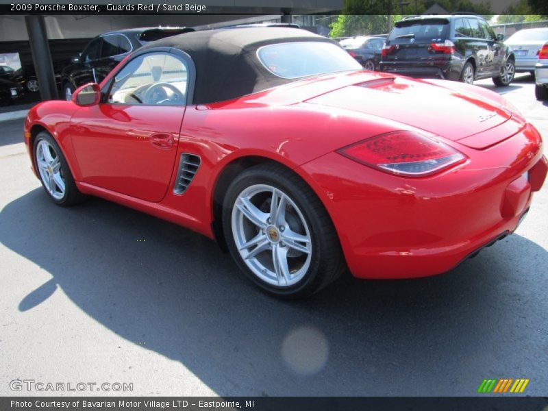 Guards Red / Sand Beige 2009 Porsche Boxster