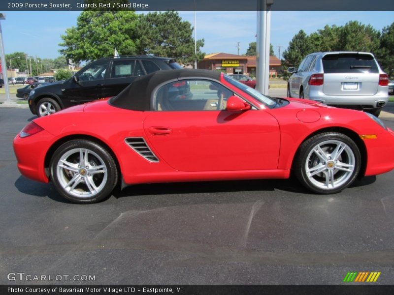 Guards Red / Sand Beige 2009 Porsche Boxster