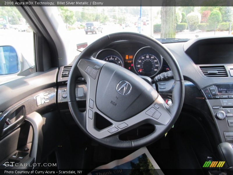 Billet Silver Metallic / Ebony 2008 Acura MDX Technology