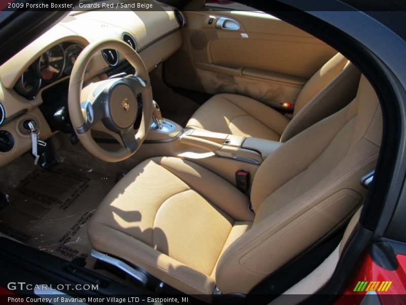 Guards Red / Sand Beige 2009 Porsche Boxster