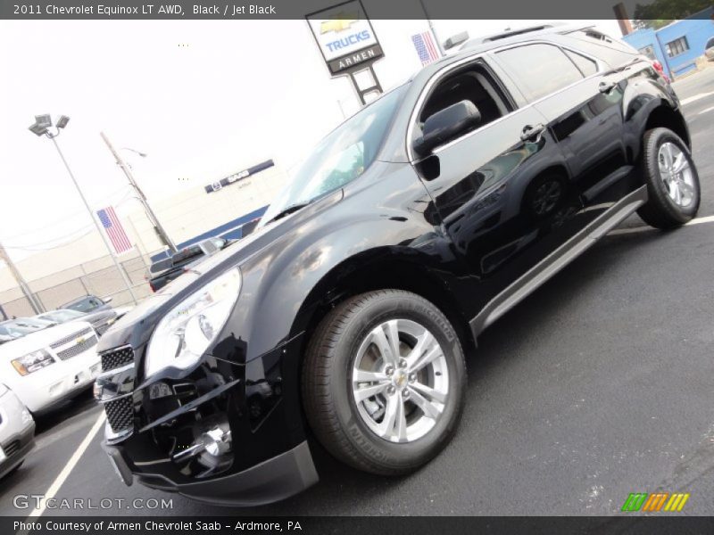 Black / Jet Black 2011 Chevrolet Equinox LT AWD