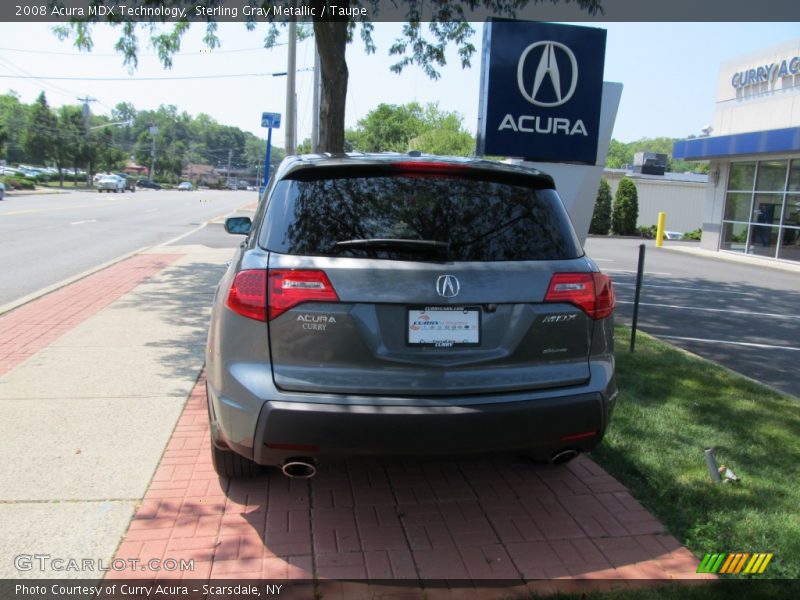 Sterling Gray Metallic / Taupe 2008 Acura MDX Technology