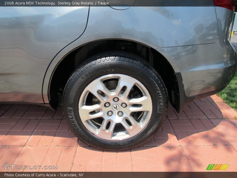 Sterling Gray Metallic / Taupe 2008 Acura MDX Technology