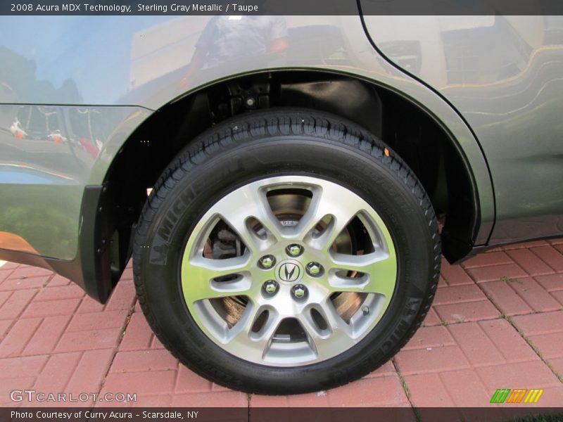 Sterling Gray Metallic / Taupe 2008 Acura MDX Technology