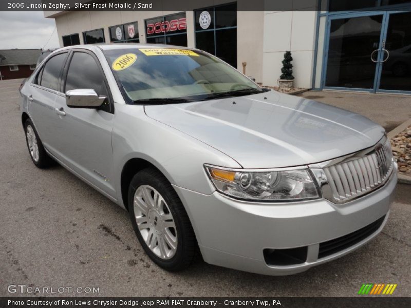 Silver Frost Metallic / Sand 2006 Lincoln Zephyr