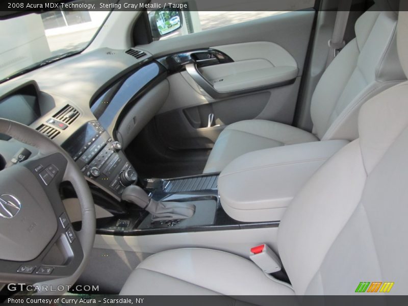 Sterling Gray Metallic / Taupe 2008 Acura MDX Technology